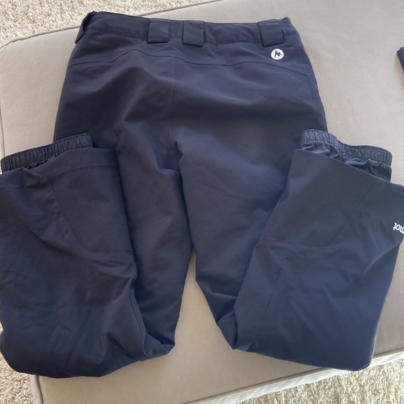 Girls Insulated black Marmot Ski Pants, Size L - Picture 9 of 13